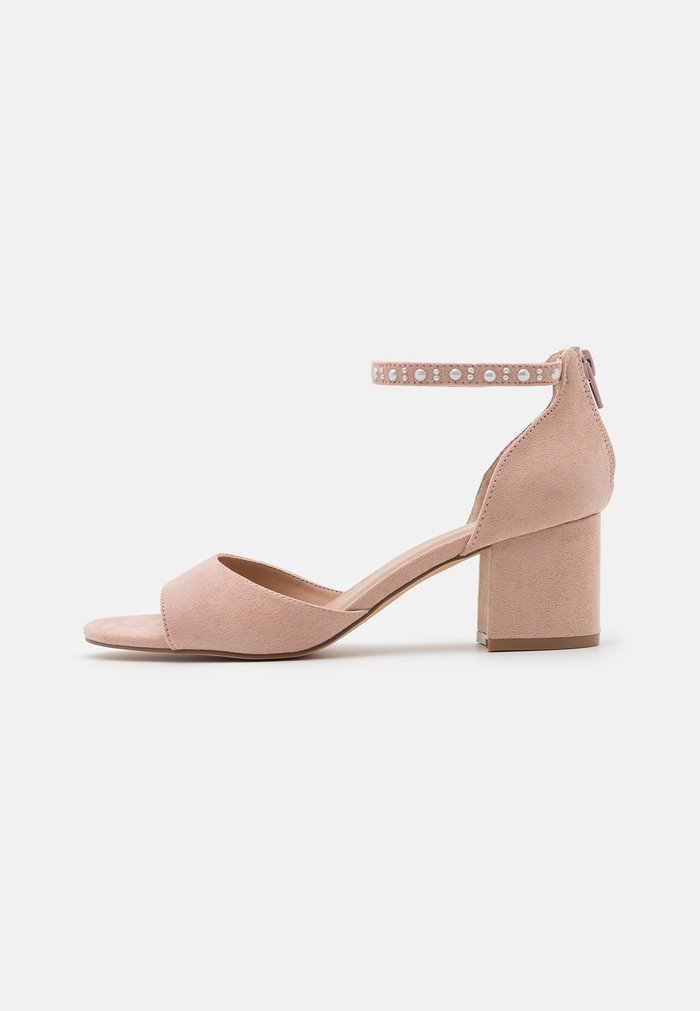 Sandales Anna Field Block heel Zip UP Beige Femme | BDB-4062893